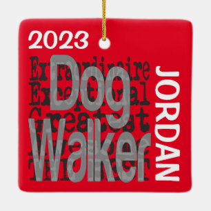 Ornement En Céramique Chien Walker Extraordinaire PERSONNALISÉ