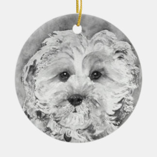 Ornement En Céramique Chiot de Cavapoo