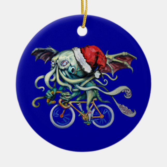 Ornement En Céramique Christmas Cthulhu (Devant)
