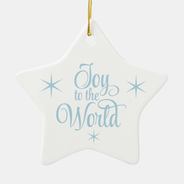 Ornement En Céramique Christmas Ornament Joy to the World (Devant)