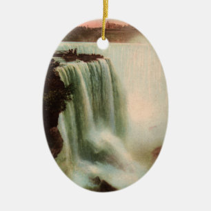 Ornement En Céramique Chutes de fer à cheval à Niagara Ornament