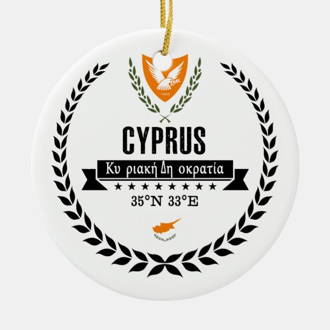 Ornement En Céramique Chypre (Devant)