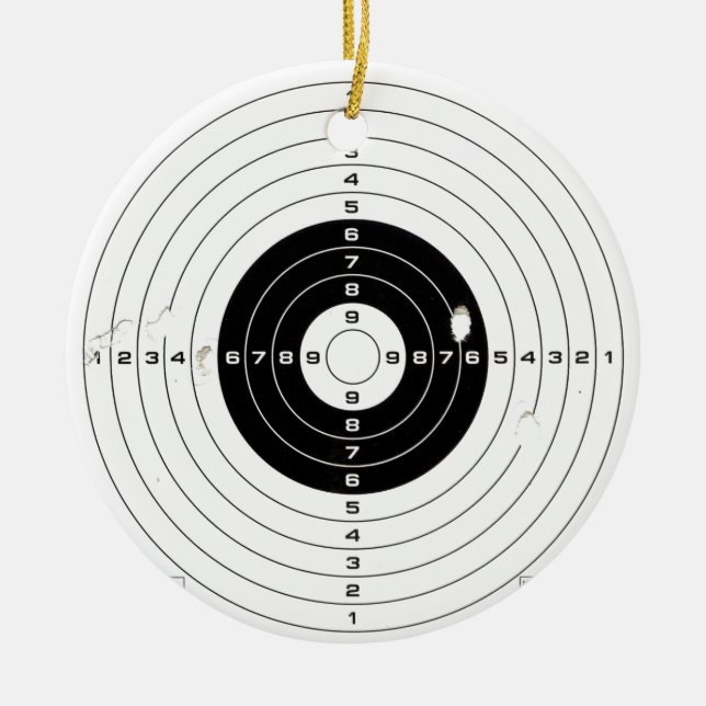Ornement En Céramique Cible (Devant)
