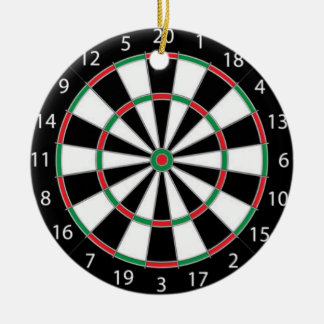 Ornement En Céramique CIBLE ! (jeu des dards) ~