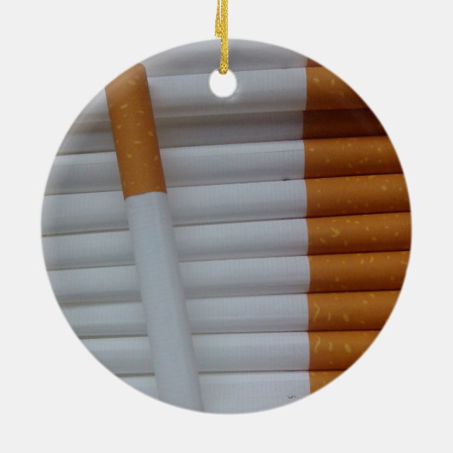 Ornement En Céramique cigarettes vides regroupées (Dos)