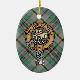 Ornement en céramique Clan Craig Crest