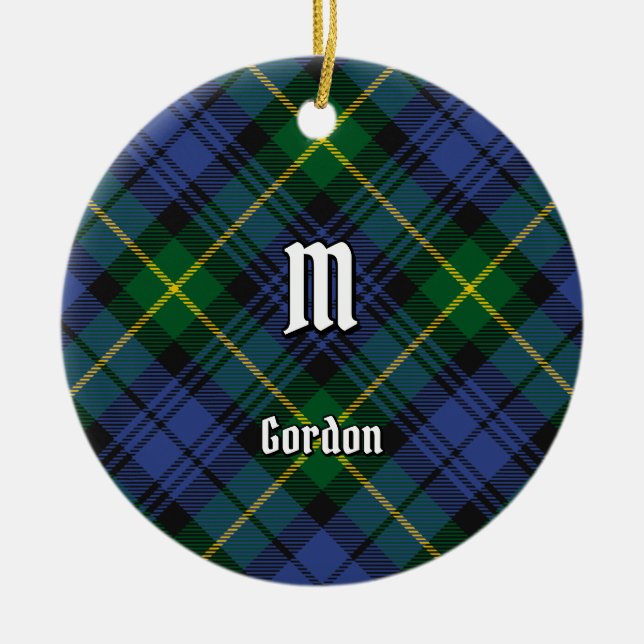 Ornement en céramique Clan Gordon Tartan (Devant)