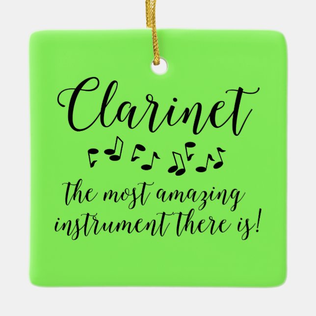 Ornement En Céramique Clarinet Extraordinaire (Devant)