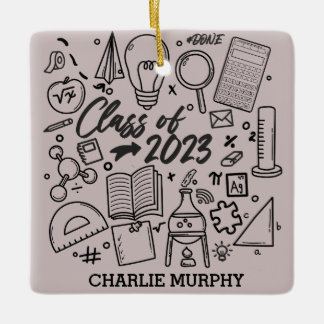 Ornement En Céramique Classe de 2023 Diplôme en sciences mathématiques