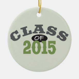 Ornement En Céramique Classe du vert 2015