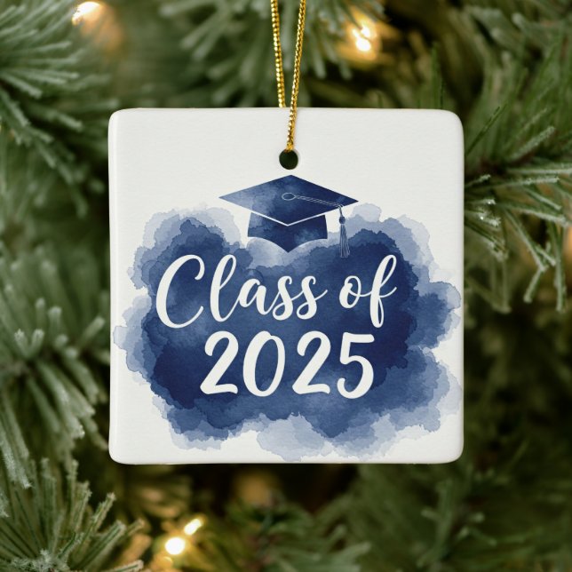 Ornement En Céramique Classe ornementale de 2025 (Arbre)