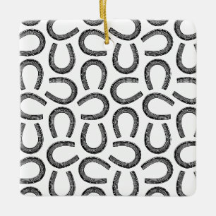 Ornement En Céramique Classic Antique Horseshoes Horse Shoe CUSTOM COLOR