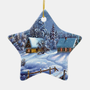 Ornement En Céramique Classique, belle image vintage de Noël