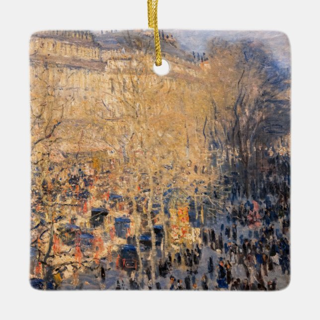 Ornement En Céramique Claude Monet - Boulevard des Capucines à Paris (Devant)