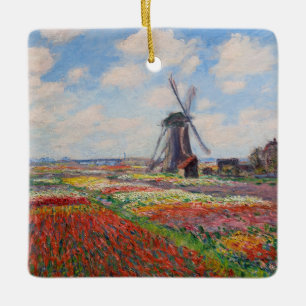 Ornement En Céramique Claude Monet - Champ de Tulipes en Hollande