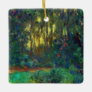 Ornement En Céramique Claude Monet - Coin d'étang avec nénuphars