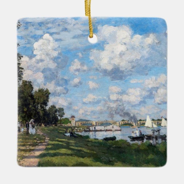 Ornement En Céramique Claude Monet - Le Bassin d'Argenteuil (Devant)