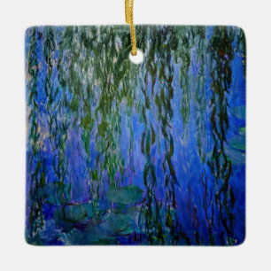 Ornement En Céramique Claude Monet - Lys d'eau avec saule plumant