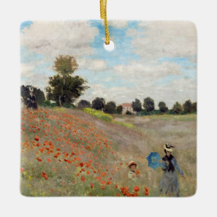 Ornement En Céramique Claude Monet - Poppy Field