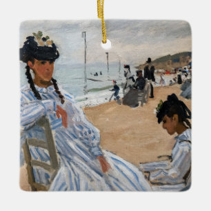 Ornement En Céramique Claude Monet - Sur la plage à Trouville