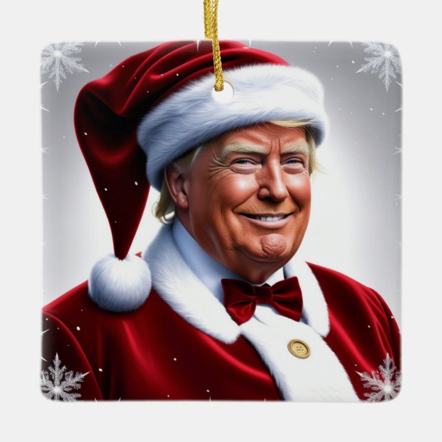 Ornement En Céramique Clause Donald Trump Santa (Devant)