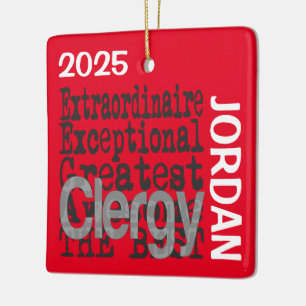 Ornement En Céramique Clergy Extraordinaire PERSONNALISÉ