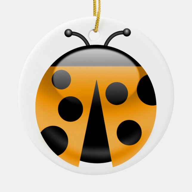 Ornement En Céramique Coccinelle (Devant)