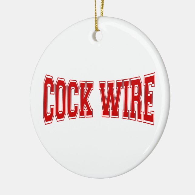 ORNEMENT EN CÉRAMIQUE COCKWIRE (Gauche)