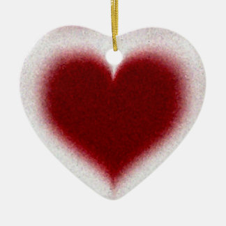 Ornement En Céramique Coeur en cristal