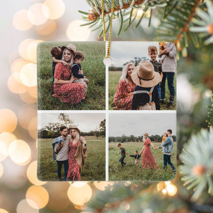 Ornement En Céramique Collage photo minimaliste moderne 4