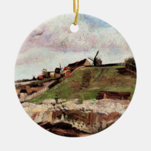 Ornement En Céramique Colline de Montmartre avec carrière par Vincent va