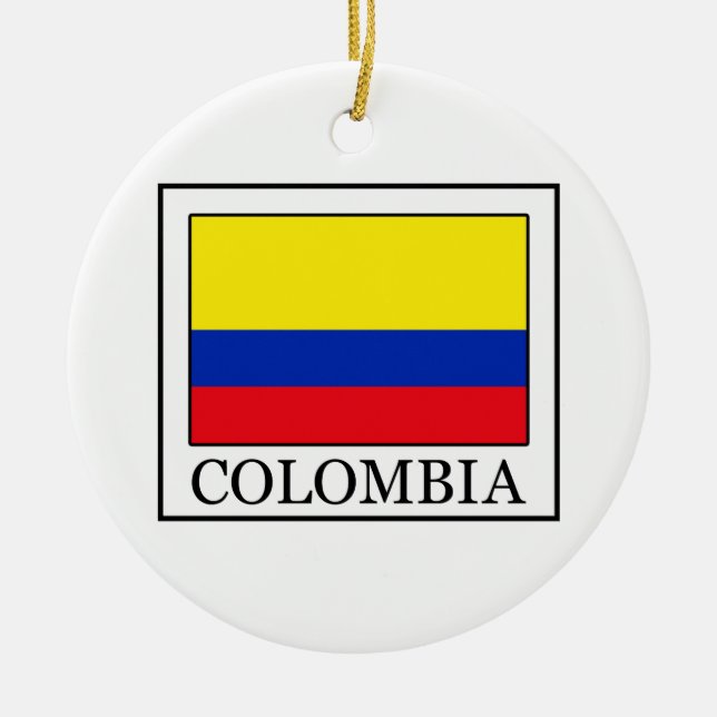 Ornement En Céramique Colombie (Devant)