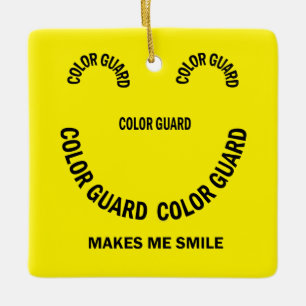 Ornement En Céramique Color Guard Me Rend Souriant