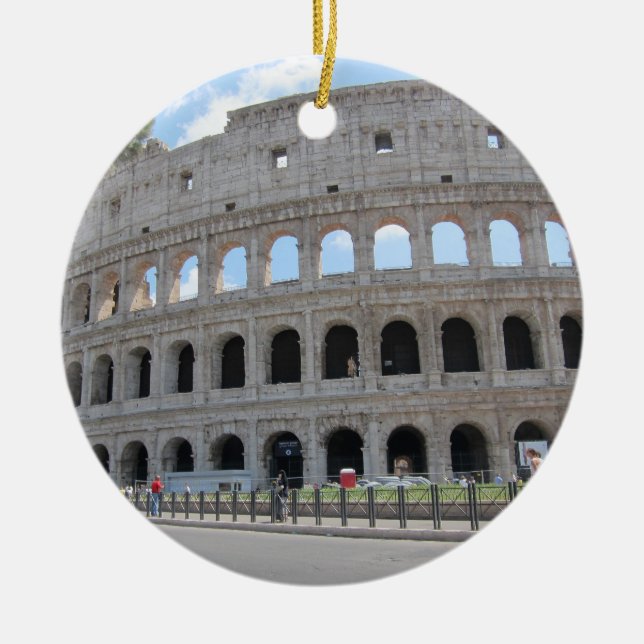Ornement En Céramique Colosseum Rome dessus ! (Devant)