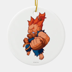 Ornement En Céramique Combattant Akuma de poche