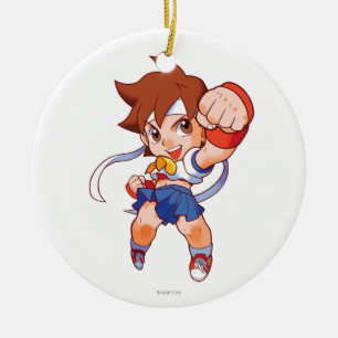 Ornement En Céramique Combattant Sakura 2 de poche
