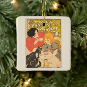 Ornement En Céramique Compagnie Française des Chocolats et des Thés, Art