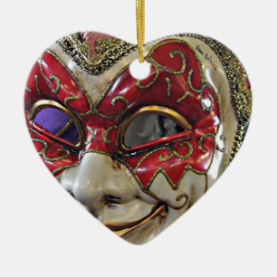 Ornement En Céramique Conception de masque de carnaval