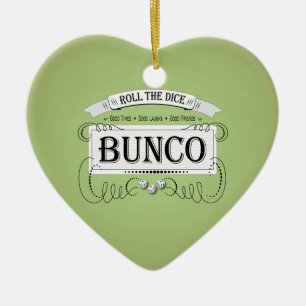 Ornement En Céramique Conception vintage de Bunco