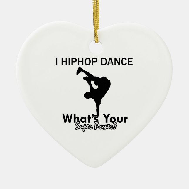 Ornement En Céramique Conceptions de danse de hip hop (Devant)