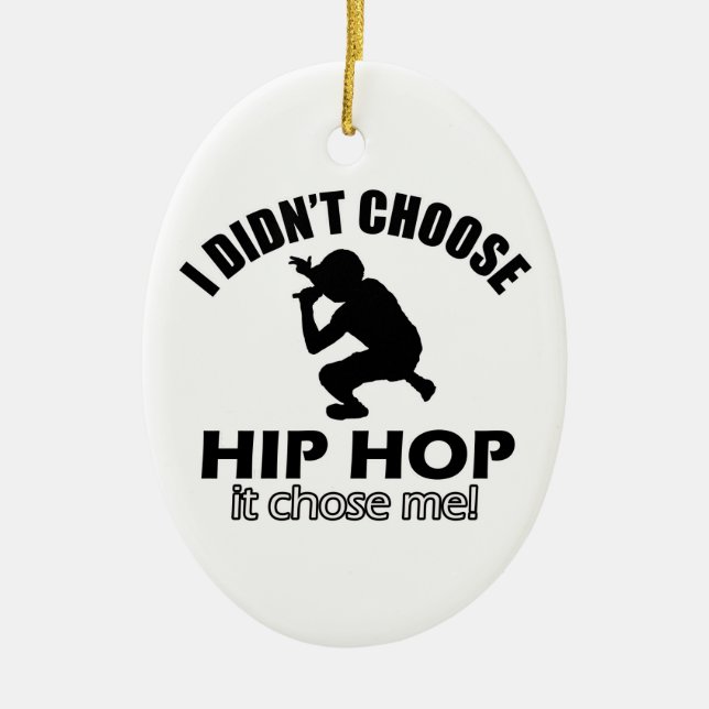 Ornement En Céramique Conceptions fraîches de hip hop (Devant)
