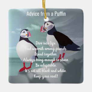 Ornement En Céramique Conseil d'un design Puffin