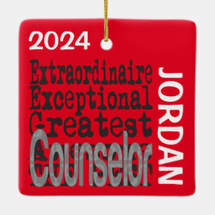Ornement En Céramique Conseiller Extraordinaire PERSONNALISÉ