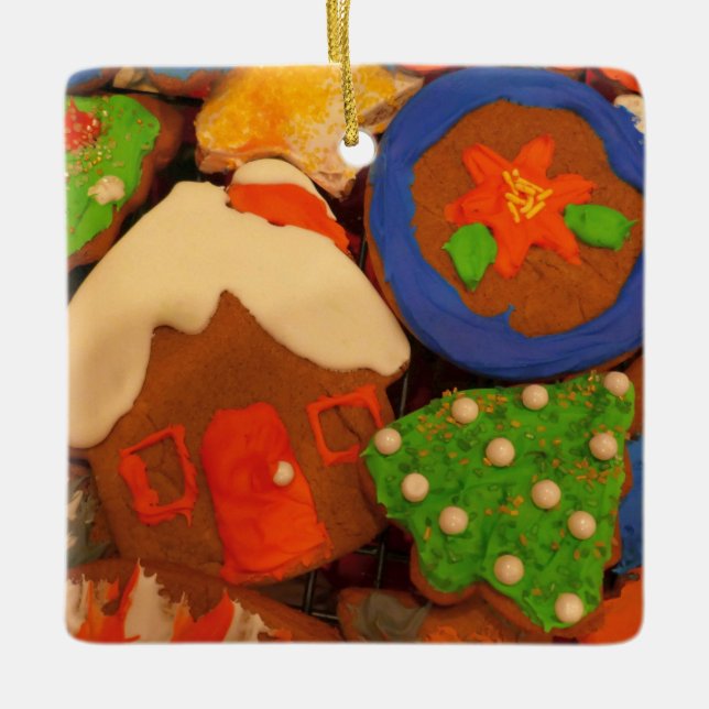 Ornement En Céramique Cookies de pain d'épice congelé (Devant)