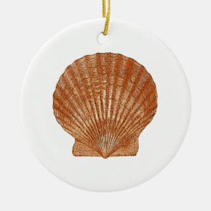 Ornement En Céramique Coquille de saint-jacques de baie
