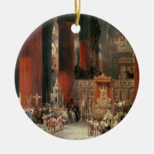 Ornement En Céramique Cortège dans la cathédrale de Séville, 1833 (hu
