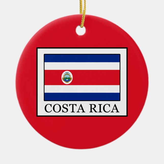 Ornement En Céramique Costa Rica (Devant)