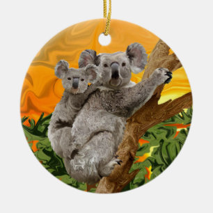 Ornement En Céramique Coucher du soleil de koala