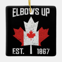 Coudes vers le haut Canada Véritable Nord Fier Can