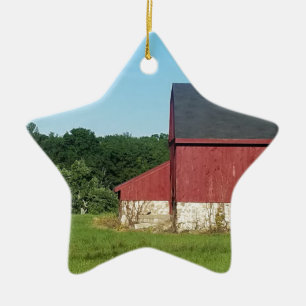 Ornement En Céramique Country Barn